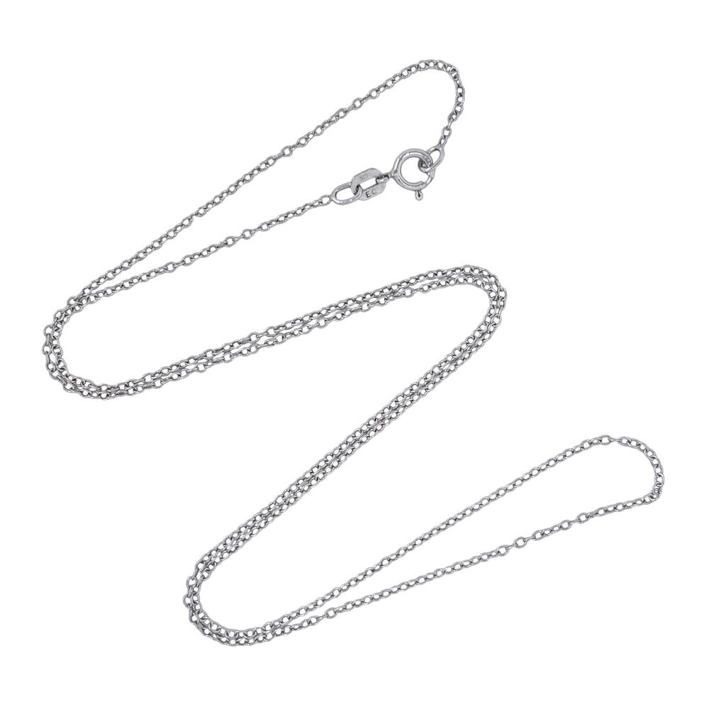 Vintage Sterling Silver 925 Cable Link Chain Necklace 19"